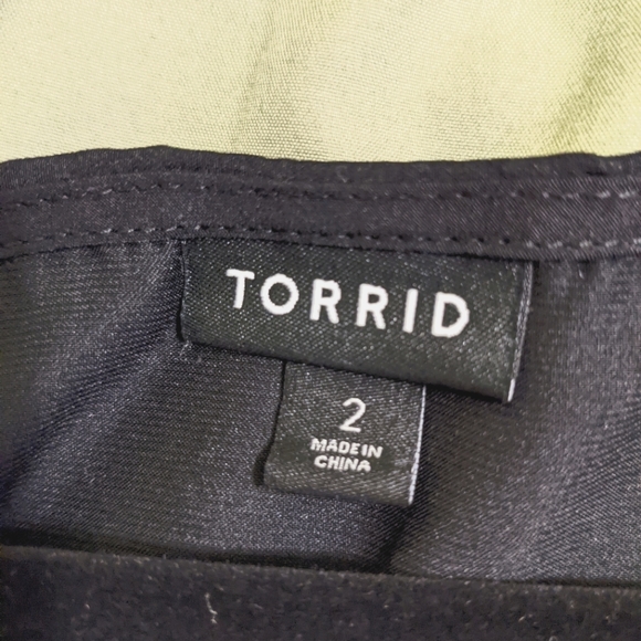 Black Torrid Bodysuit with Spaghetti Strap Sleeves - Picture 3 of 3